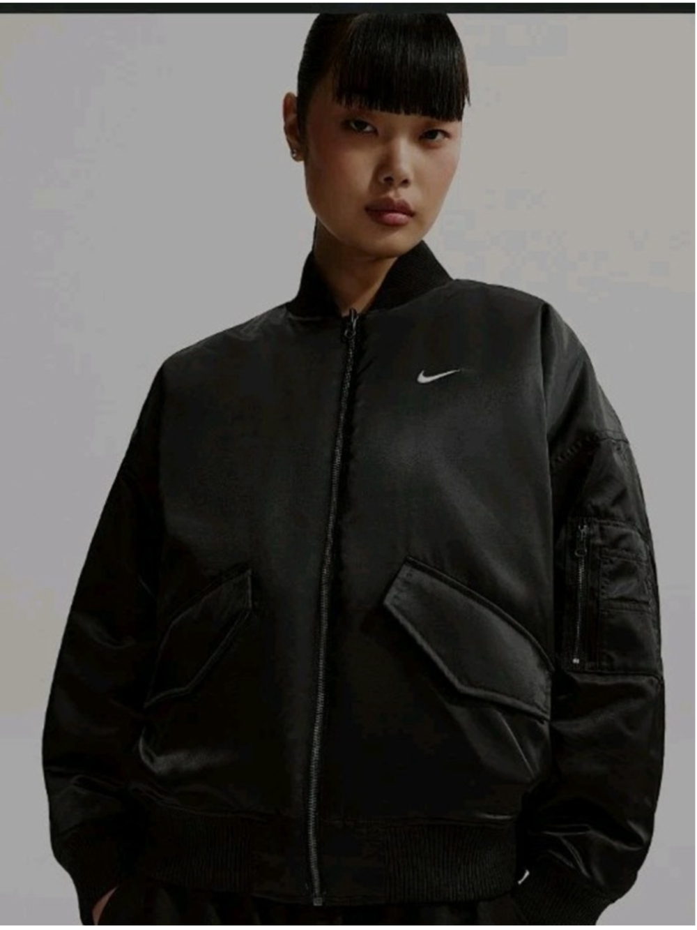 Women Nike Sportswear Therma-Fit Reversible Bomber Jacket XL HV2812-010 $180 NWT